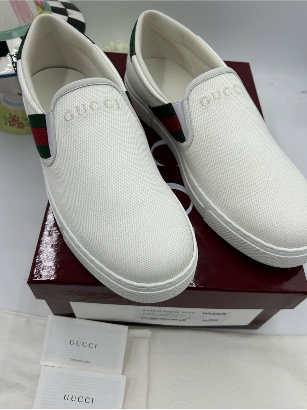 Gucci ace slip on sneaker size 12 fits 13 US made in Italy - Picture 7 of 8